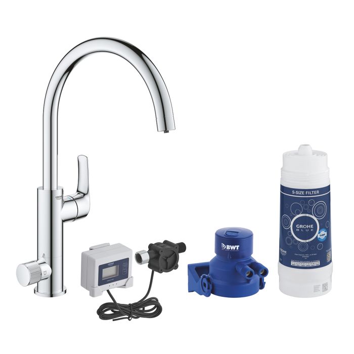 Grohe Mitigeur de cuisine Blue Pure Eurosmart avec fonction de filtration de l'eau