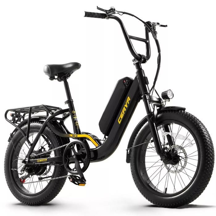 FICYACTO Vélo Électrique 20 pouces VAE - 48V 15AH - Moteur 75NM - Shimano 7 Vitesses VTT - Pédalage assisté - autonomie 25km/h -