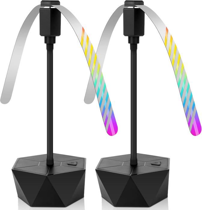 Lot De 2 Ventilateurs Anti-Mouches & Moustiques – Répulsif Pliable USB/Suspendu – Sans Chimie Pour Table, Pique-Nique, Camping