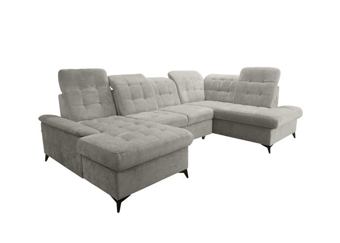 Canapé D'angle Robin Inspire - Convertible Lit 190x140cm - Coffre Rangement - Moutarde/Noir