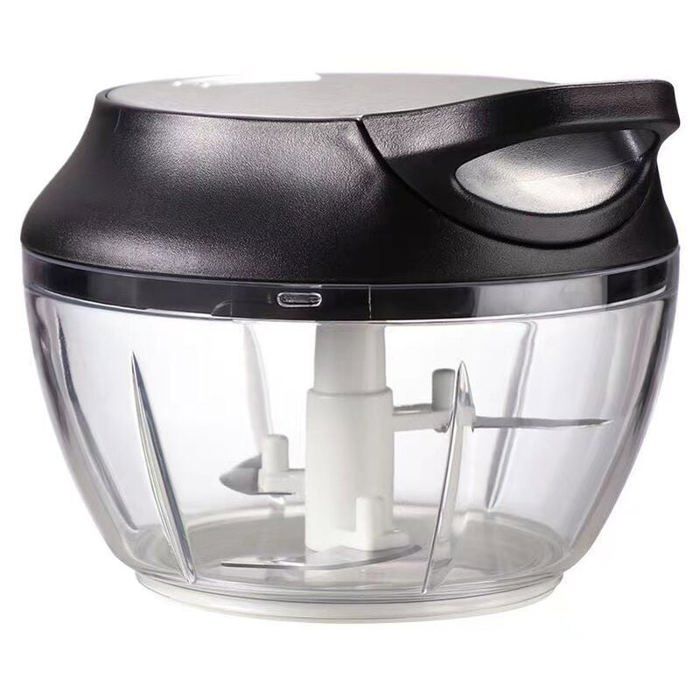 Coupe-oignons Manuel Avec Cordon - 3 Lames Acier Japonais, Capacité 500 Ml, Lavable Au Lave-vaisselle, Sans BPA