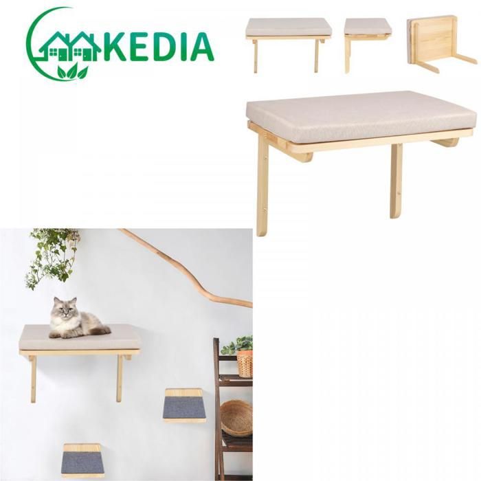 KEDIA.Étagère descalade Murale pour Chat - Meuble Mural pour Chat