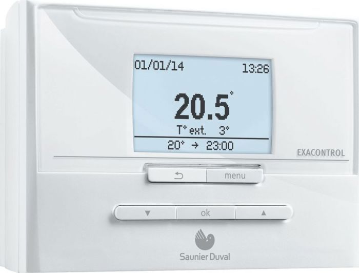 Saunier duval - 0020118088 - Régulateur de température avec programmateur hebdomadaire Exaco Ntrol E7 (S)