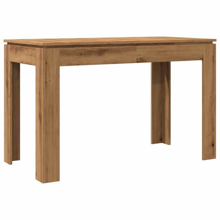 Table de salle à manger - mango - 4 personnes - chêne artisanal - 120x60x76 cm - bois dingénierie M433