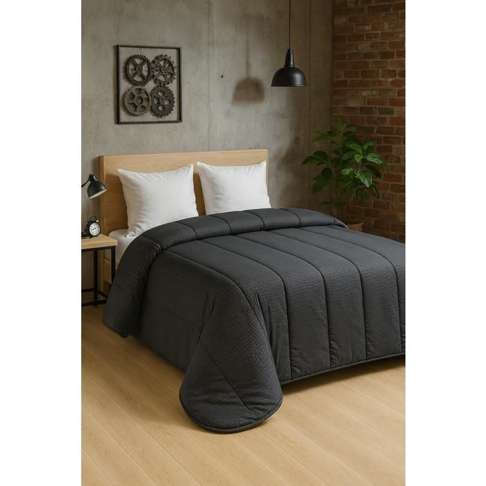 Couette tempérée - MORTREUX - 240x260 cm - Microfibre Croco - 350g/m² - 2 personnes