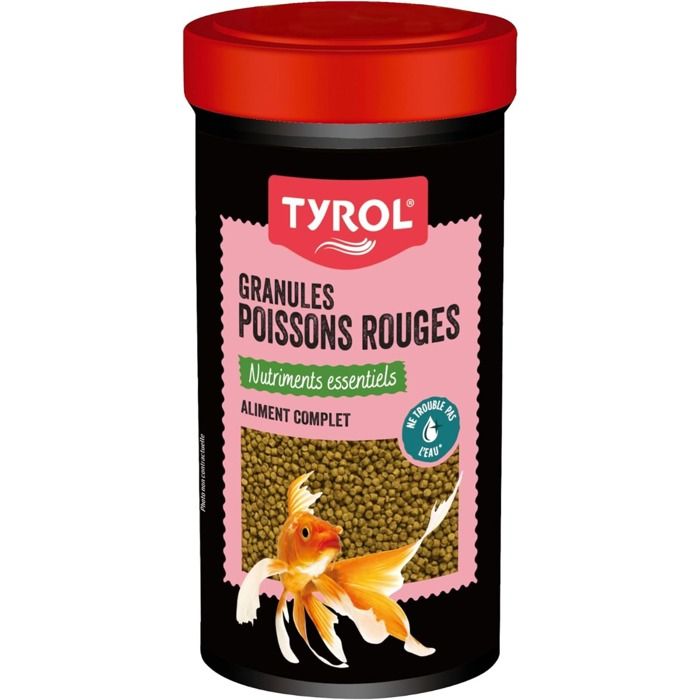 Aliment Pour Poissons Rouges Granulés 250ml - Tyrol