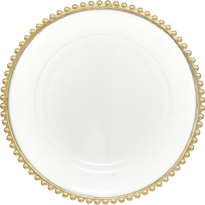 Féérie Lights & Christmas - Lot de 12 assiettes de présentation NOËL DES MAGES - Or
