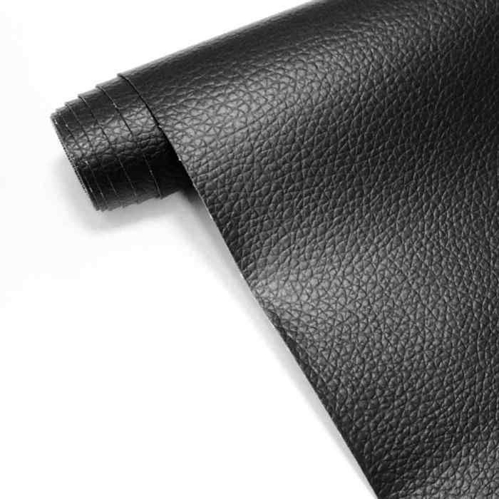 Simili cuir autocollant 40x150cm kit réparation canapés sièges voiture meubles noir