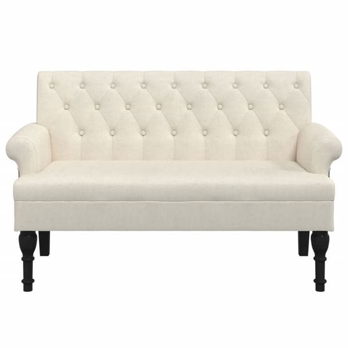 SALE dhiver Banc dentrée/salon - SOLOMON - 1-2 Place - avec dossier - 120x62x755 cm - lin bb641