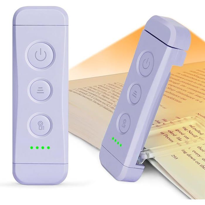 Lampe de lecture rechargeable violette - 3 couleurs 5 réglages LAMPE A POSER