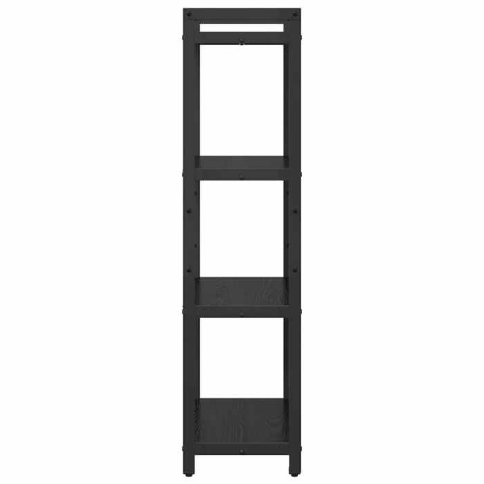 Cabinet de Livre SOLOMOON CHIC Bibliothèque Polyvalente - Pour enfant/adulte - Chêne noir 60x30x118 cm Bois dingénierie BB2856