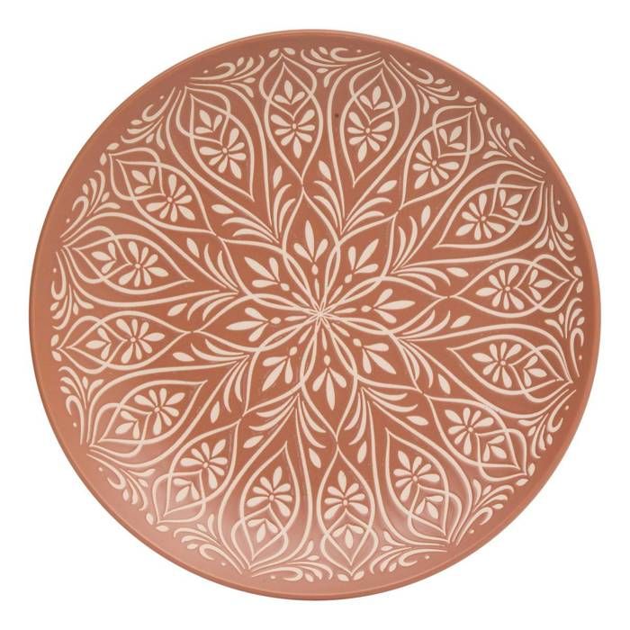 Lot de 6 Assiette plate Ines D27cm terracotta - Atmosphera Créateur dintérieur Lot de 6 Assiette plate Ines D27cm terracotta - Atmosphera Créateur dintérieur