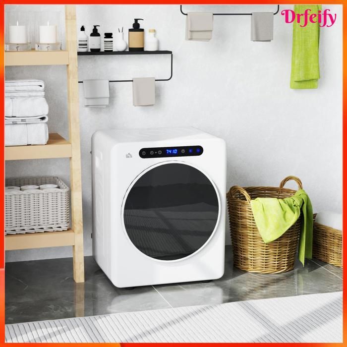 Sèche linge à évacuation - AKOZON - 11890 - 1000 W - 3 kg - Compact blanc - Akozon