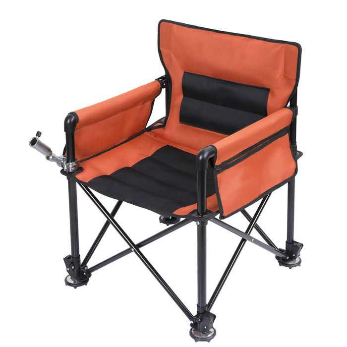 Fauteuil de Pêche – FIANAO – Pliable et Portable – Support Canne Réglable – Pieds Antidérapants – Charge 100kg