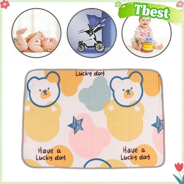 Tbest Coussinets de lit lavables et imperméables Alèses de Lit Lavables Imperméables Absorbantes Douces parapharmacie orthese