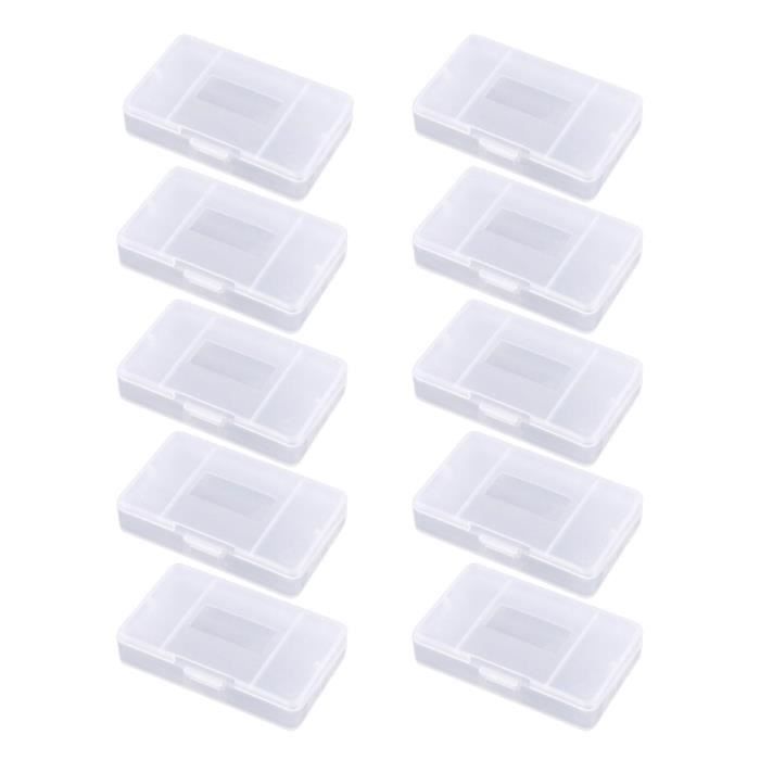 Boîte De Rangement Transparente Pour Cartes Mémoire - Lot De 100 étuis PP, 36x36x3.5mm, Pour SIM, Bijoux