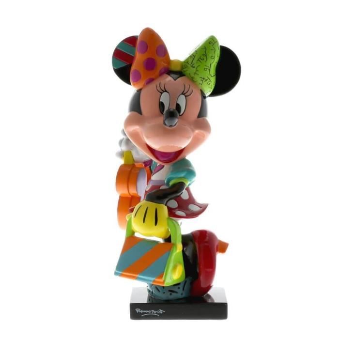 figurine - disney - minnie mouse - shopping - résine - 20cm