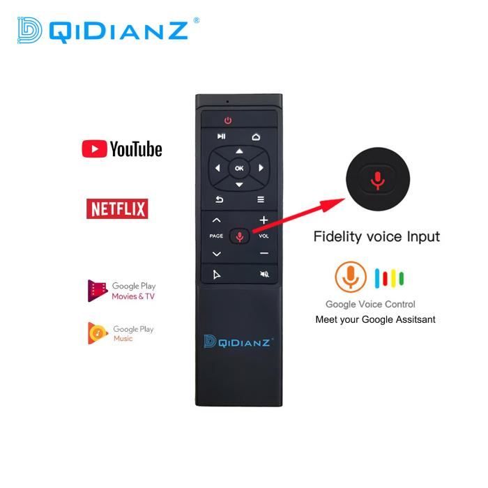 Télécommande Microphone Sans Fil 2.4G Avec Contrôle Vocal Pour Box TV (X96) - Neuf