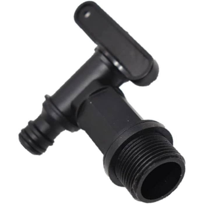 Lot De 2 Robinets Pour Cuve IBC / Citerne Eau De Pluie - Sortie 32mm, Filetage S60x6 - Polypropylène Robuste