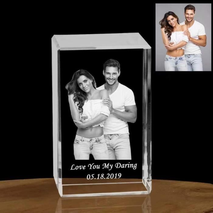 Personnalisable Décoration en cristal, 3D Photo Gravure sur Cristal ...