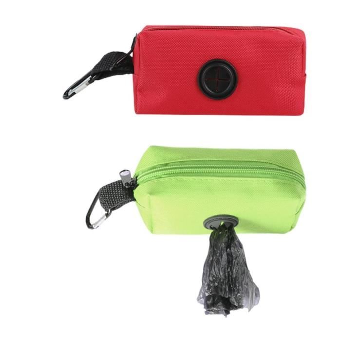 Distributeur de Sacs à Crottes - Polyester Durable - Résistant à lEau - Couleur Blanche - Pour Chien