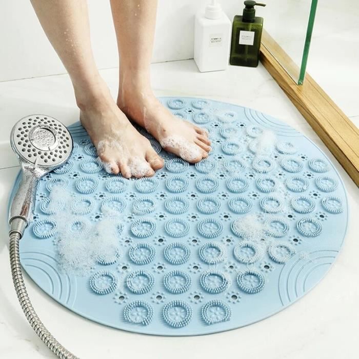 Tapis De Douche De Sécurité Antidérapant 60 X 60 Cm, Doux Et