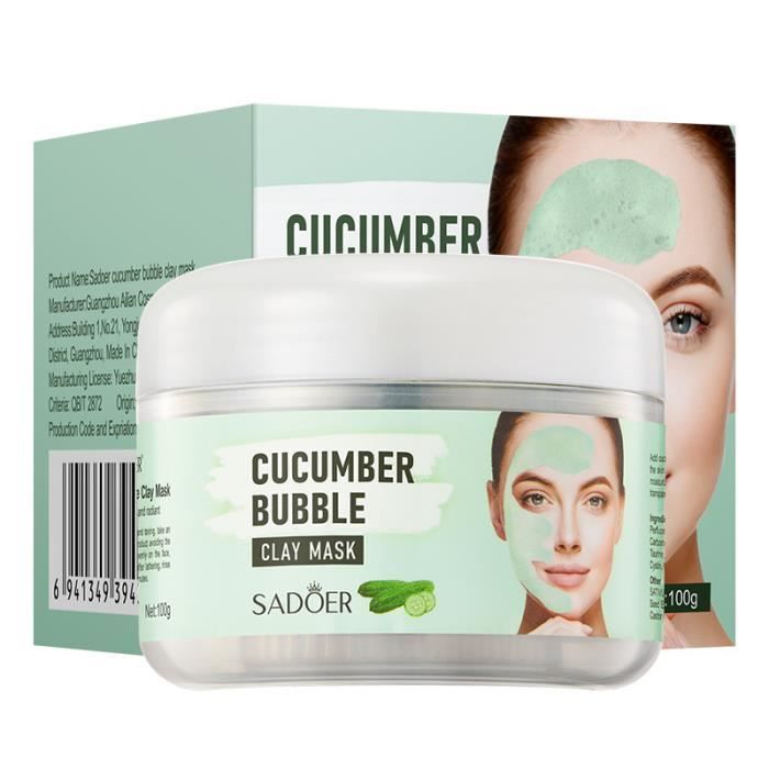 Masque Facial à Bulles - Pour Nettoyage En Profondeur Et Hydratation Douce - Neuf