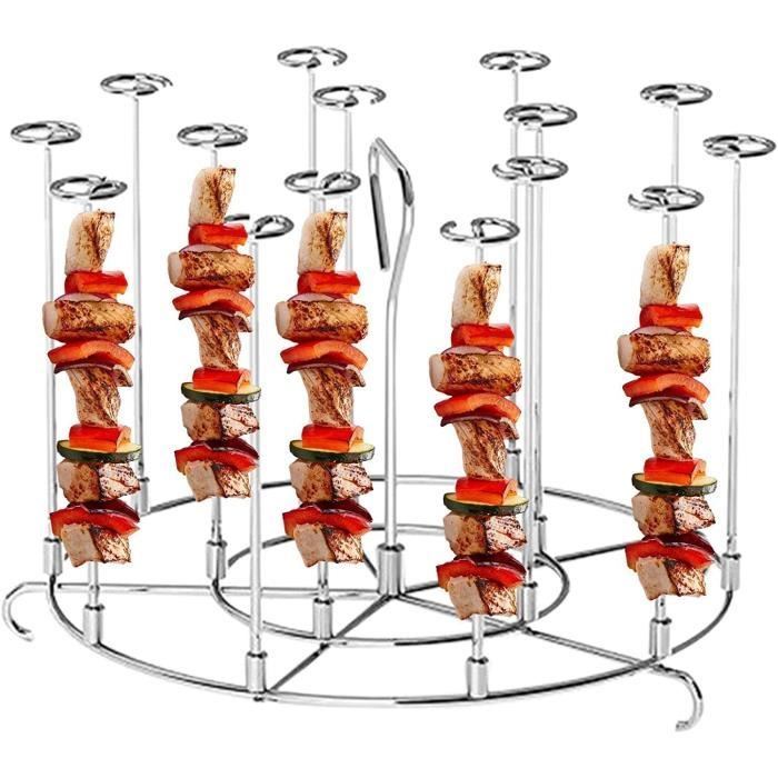 20 Brochettes De Kebab, Brochettes De Barbecue De 33 Cm en Acier