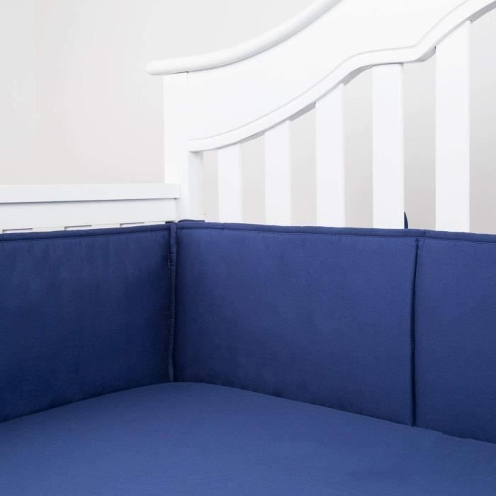 Tour de lit Rose Taille : 60 cm Housse de protection rembourr/ée pour berceau de b/éb/é Tour de lit pour b/éb/é Tour de lit pour b/éb/é