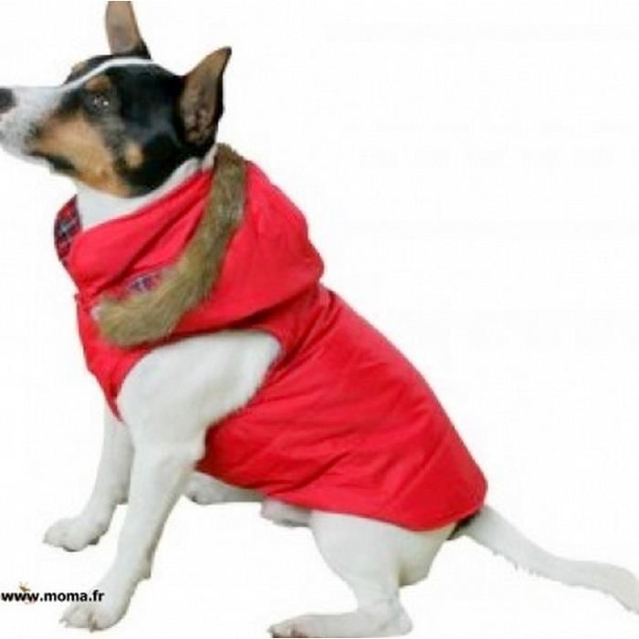 Manteau pour chien - FERPLAST - Taille XL - Imperméable - Réversible - Polyester/Coton