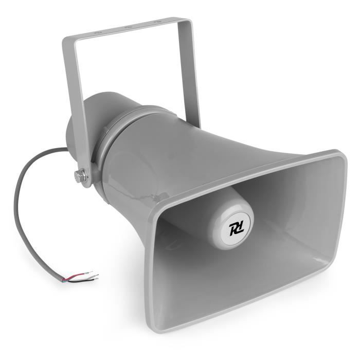 Haut-parleur à pavillon Power Dynamics HS20 - Gris - Filaire - Résistant aux intempéries IPX6