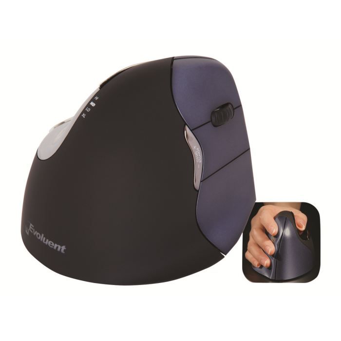 Souris - Bakker Elkhuizen - Evoluent4 Wireless - Optique - Sans fil - Ergonomique