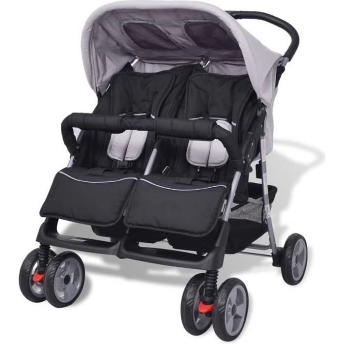 Poussette Double pour Jumeaux ou Freres et S urs pour 0 3 ans QUT Cdiscount Puericulture Eveil bebe