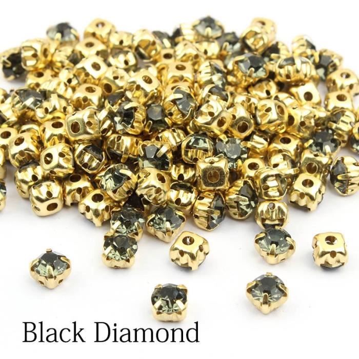 Lot De 230 Strass à Coudre, Pierres Scintillantes, 4 Trous, Boutons, Cristaux Acryliques, Monture En Métal, Transparents, Dos Plat Facetté, Ensemble Lot De 230 Strass à Coudre, Pierres Scintillantes, 4 Trous, Boutons, Cristaux Acryliques, Monture En Métal, Transparents, Dos Plat Facetté, Ensemble