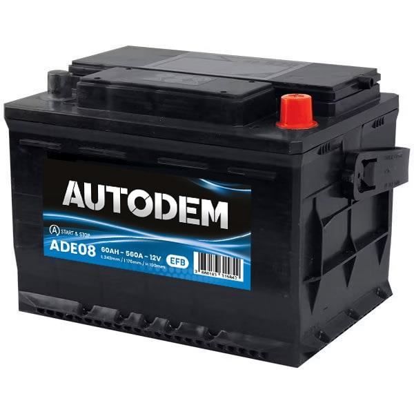 Batterie Autodem Autodem Start & Stop EFB ADE08 60Ah 560A- 3666183315842