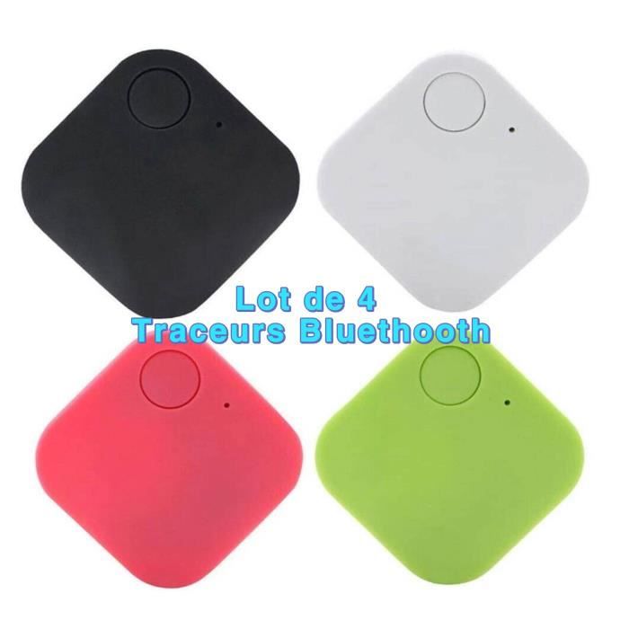 Lot de 4 Traqueur Bluetooth, Mini Traceur GPS pour Enfants - Mini