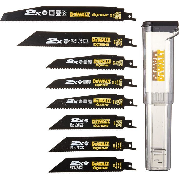 Coffret de 8 lames 2X long life DEWALT DT2443L QZ - vue 2