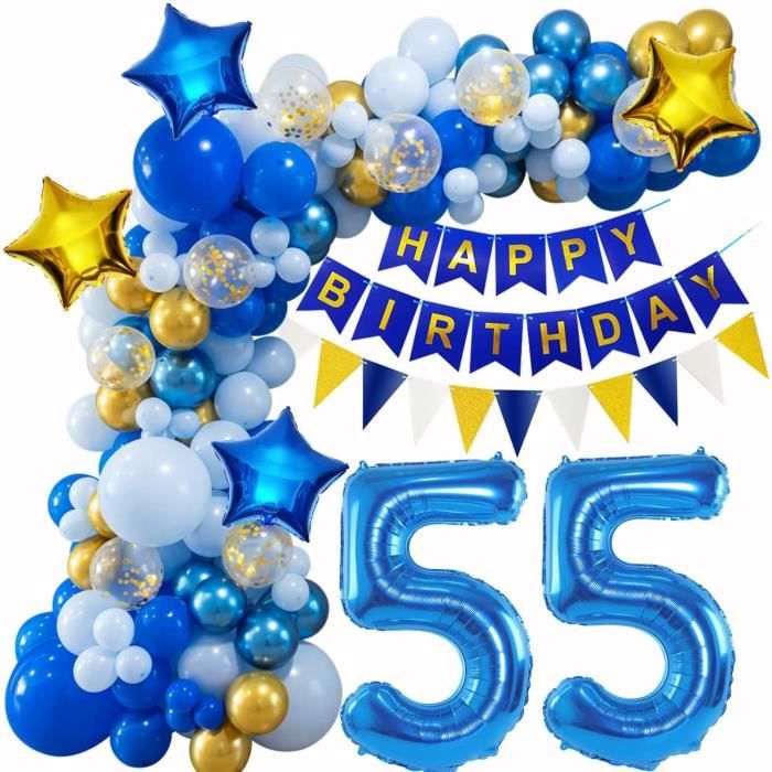 55-ans-d-corations-anniversaire-homme-femme-55-ans-arche-ballon-bleu-55
