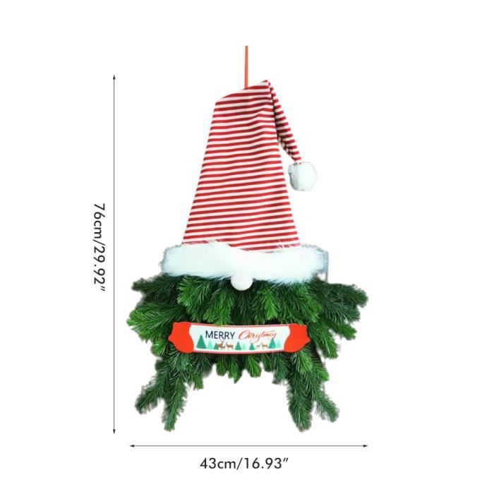 Couronne De Noël Artificielle Cèdre & Houx - 70cm, Pour Porte Ou Mur, Intérieur/extérieur