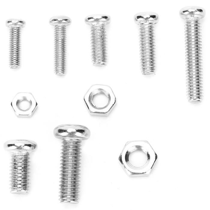 Lot De Vis En Nylon Blanc Avec écrous - Tailles M2 à M8, Tête Phillips, Pour Montages Légers Et Isolants