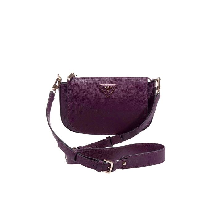 Sac Bandoulière GUESS Brynlee - Couleur Plum, Polyuréthane