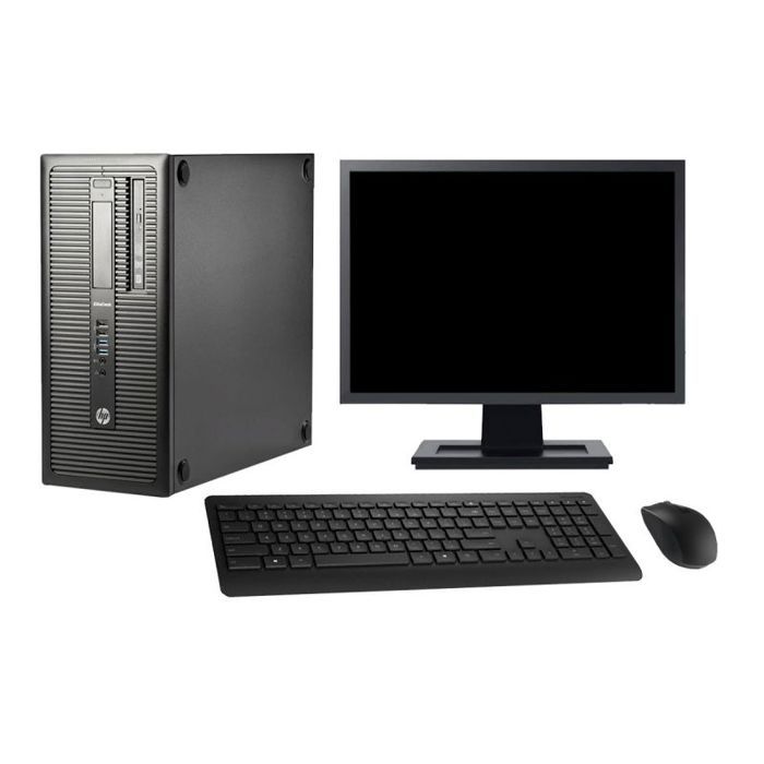 PC Tour HP EliteDesk 800 G1 Ecran 19 G3220 RAM 32Go Disque 2To Windows 10 Wifi - Hewlett packard