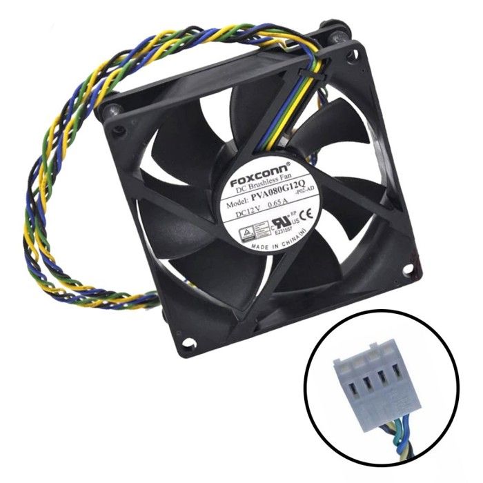 Ventilateur PC Lenovo E72 E73 M73 M700 M800 M81 M82 M91P M92P Sff 45K6530 4-Pin