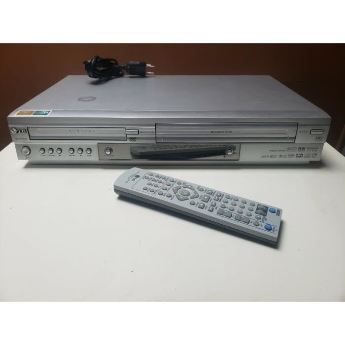 COMBINE LG DVX7900 LECTEUR DVD MAGNETOSCOPE ENREGISTREUR VHS CASSETTE K7  VIDEO HIFI STEREO + TEL - Cdiscount TV Son Photo