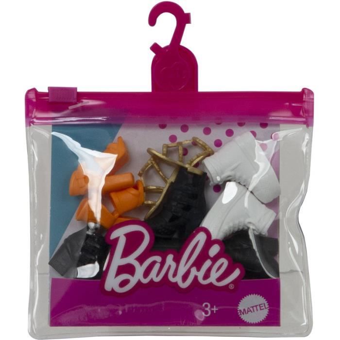 Barbie Fashion Pack Shoes GXG01 Lot de 5pcs Chaussures pour poupee Neuf Cdiscount Jeux Jouets