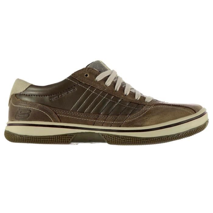 basket skechers homme marron