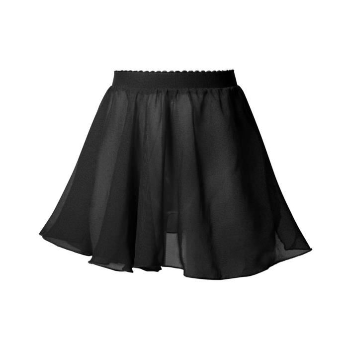 FEESHOW Jupe Danse Latine Fille Mousseline Longue - Jupe Flamenco Tango Espagnol Pour Spectacle