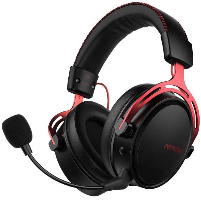 MPOW Air Casque Gaming Sans Fil 2.4GHz pour PS4, Xbox One,PC,Switch Casque Gamer Filaire avec