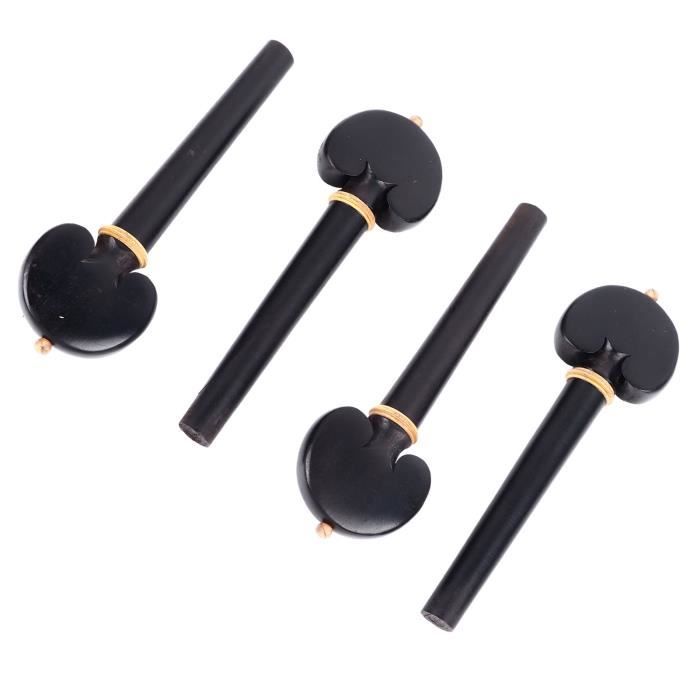 Lot De 4 Chevilles D'accordage Violon 4/4 En Bois De Jujube - Pour Remplacement, Accord Précis