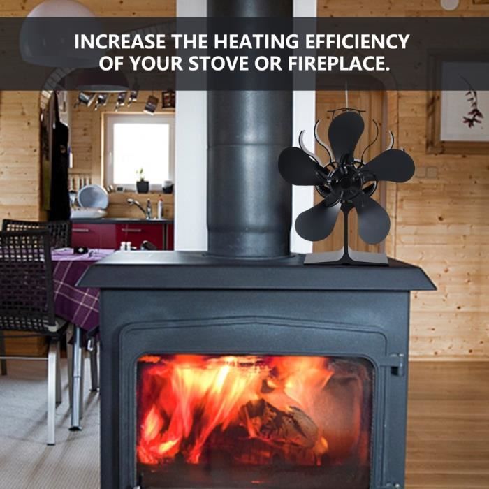 Ventilateur de cheminée à puissance thermique à économie d'énergie